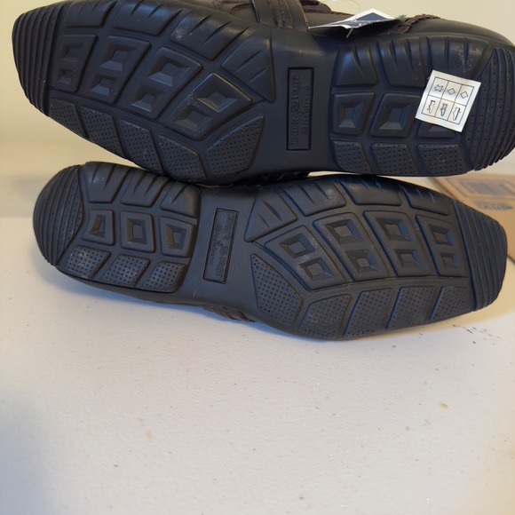 New Back Stage by Skechers Mens Brown Leather Loafers Driving Shoes 9.5 - Picture 5 of 9